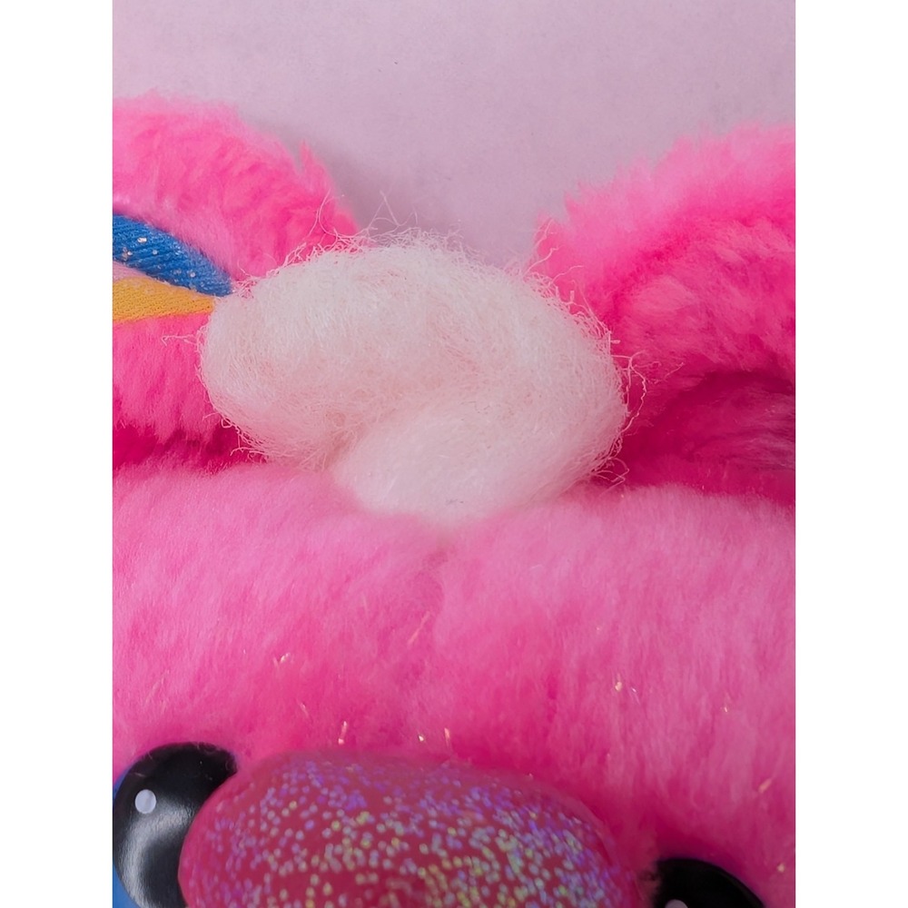 Vintage 1989 Yum Yum Pink Bunny Plush Cookie Candy Hearts Valentine Stuffed - Picture 3 of 13